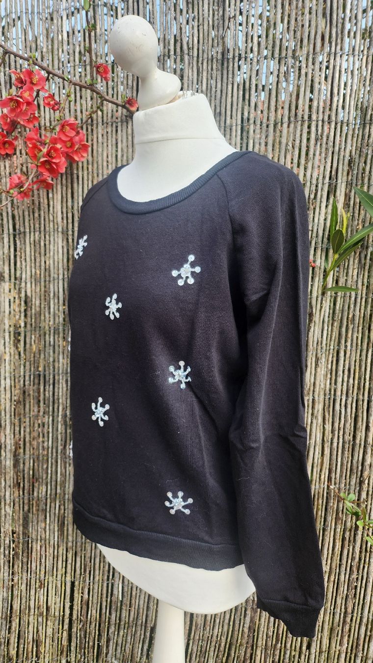 Maglioni & Felpe: Pull noir étoiles perles by Chicorée, taille M, NEUF – Nuovo (secondo la descrizione) da Agiez venduto da chouchanelle 2