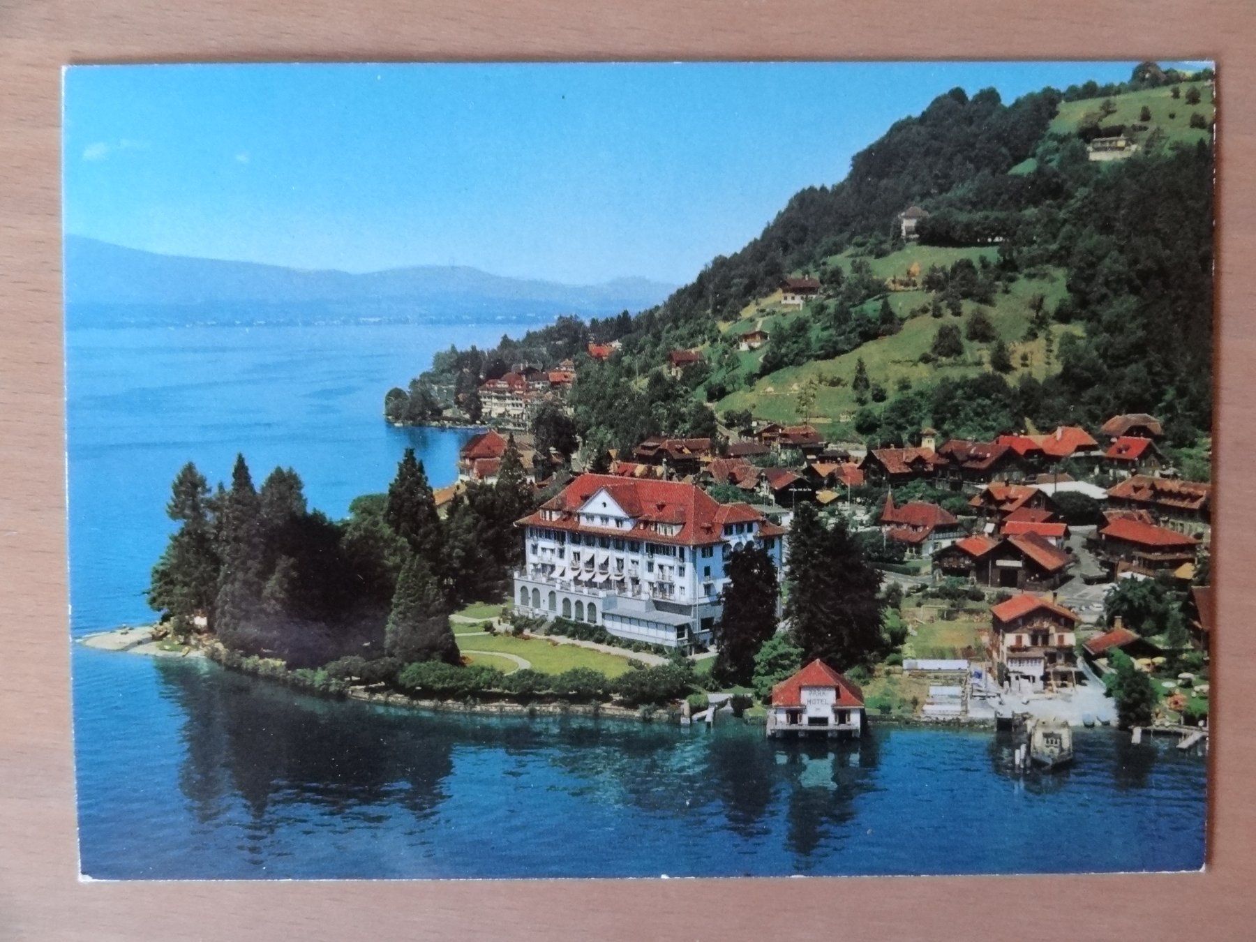 Ansichtskarten: Gunten am Thunerse - Parkhotel - 1975 – Gebraucht aus St Léonard von Riglin