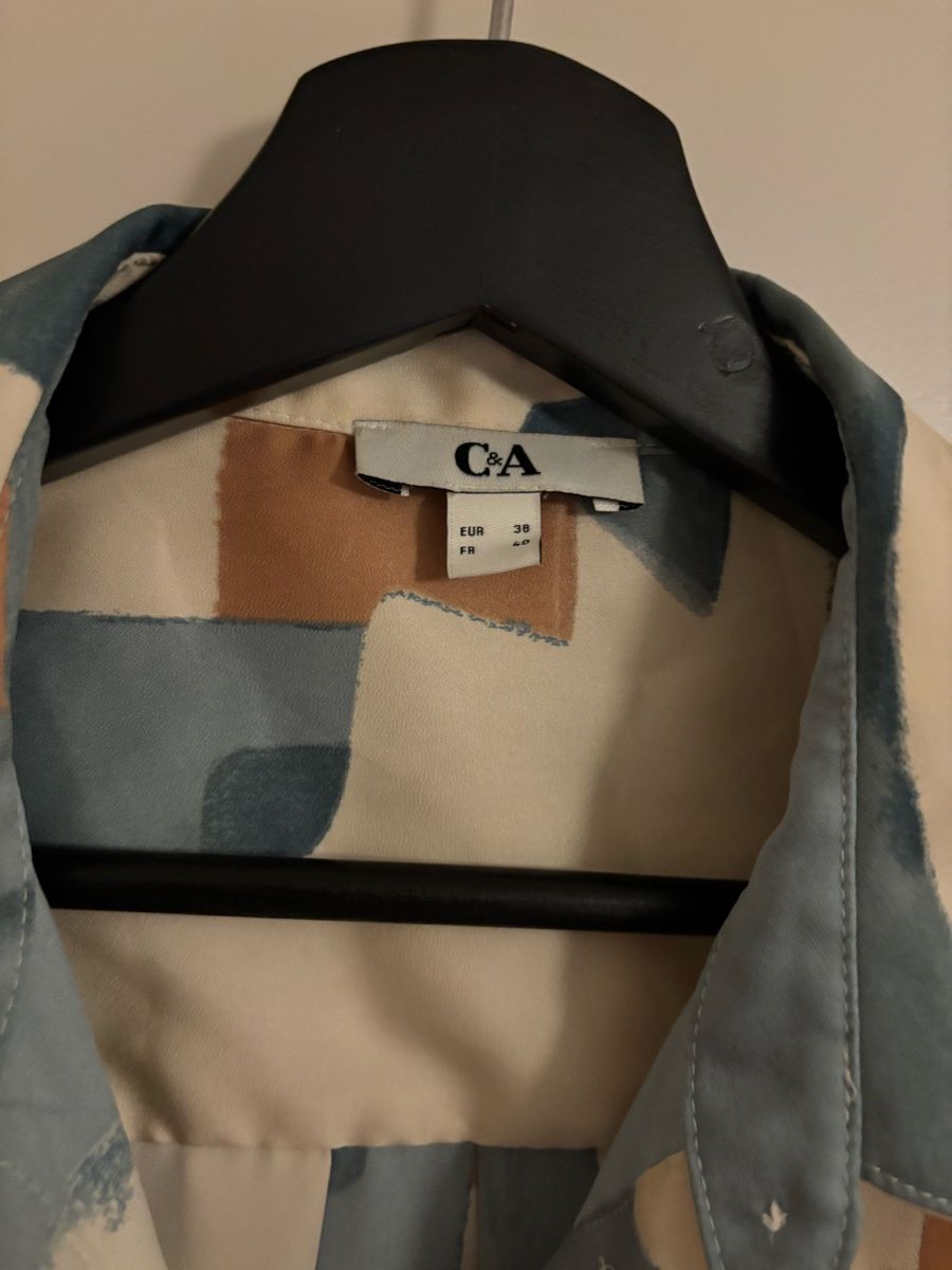 C&A Camicette: C&A Bluse Langarm Gr. 38 Abstract Print Sommerlich – Nuovo (secondo la descrizione) da Arbon venduto da Viktoriaa 3