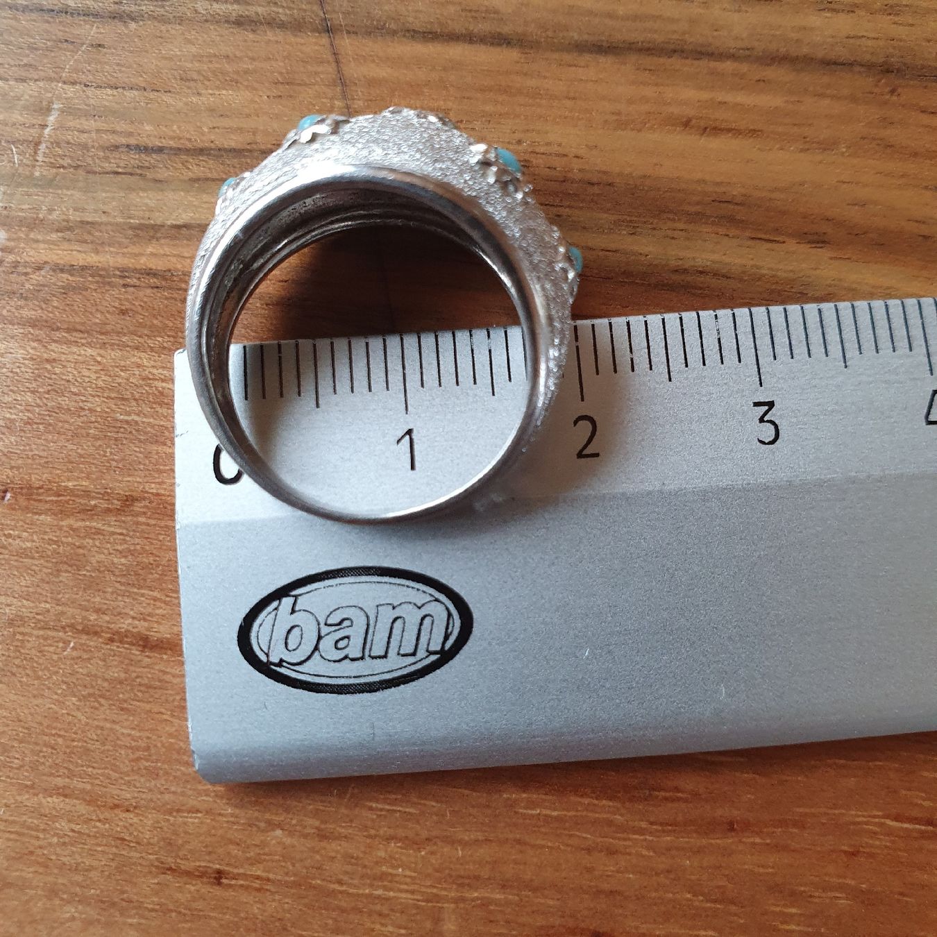Anelli: Alter Ring mit kleinen Türkissteinchen – Usato da Sirnach venduto da Lemon04 6