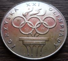 Münze Polen 200 Złoty XXI Olympiade 1976 - Silber