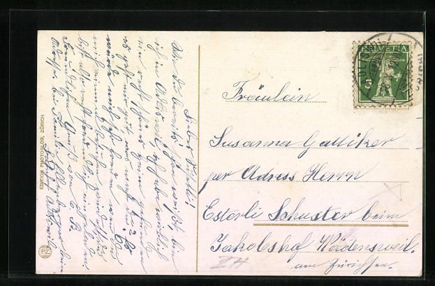 Cartoline postali: AK Adliswil, Gesamtansicht, 1912 – Usato da Berlin venduto da bartko-reher 1