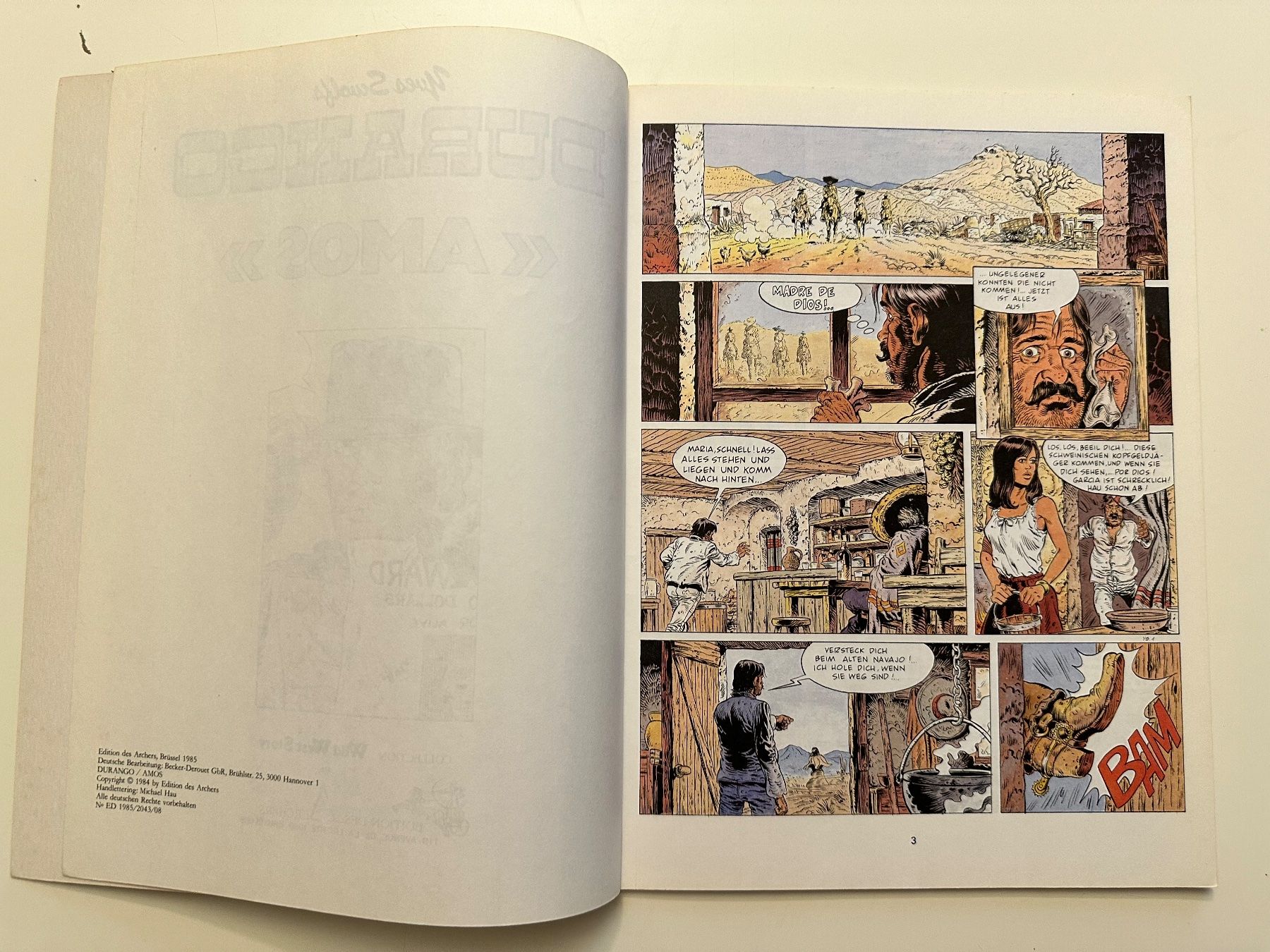 Fumetti: DURANGO BAND 4 - AMOS - SOFTCOVER – Usato da Münsingen venduto da Ganjam 3