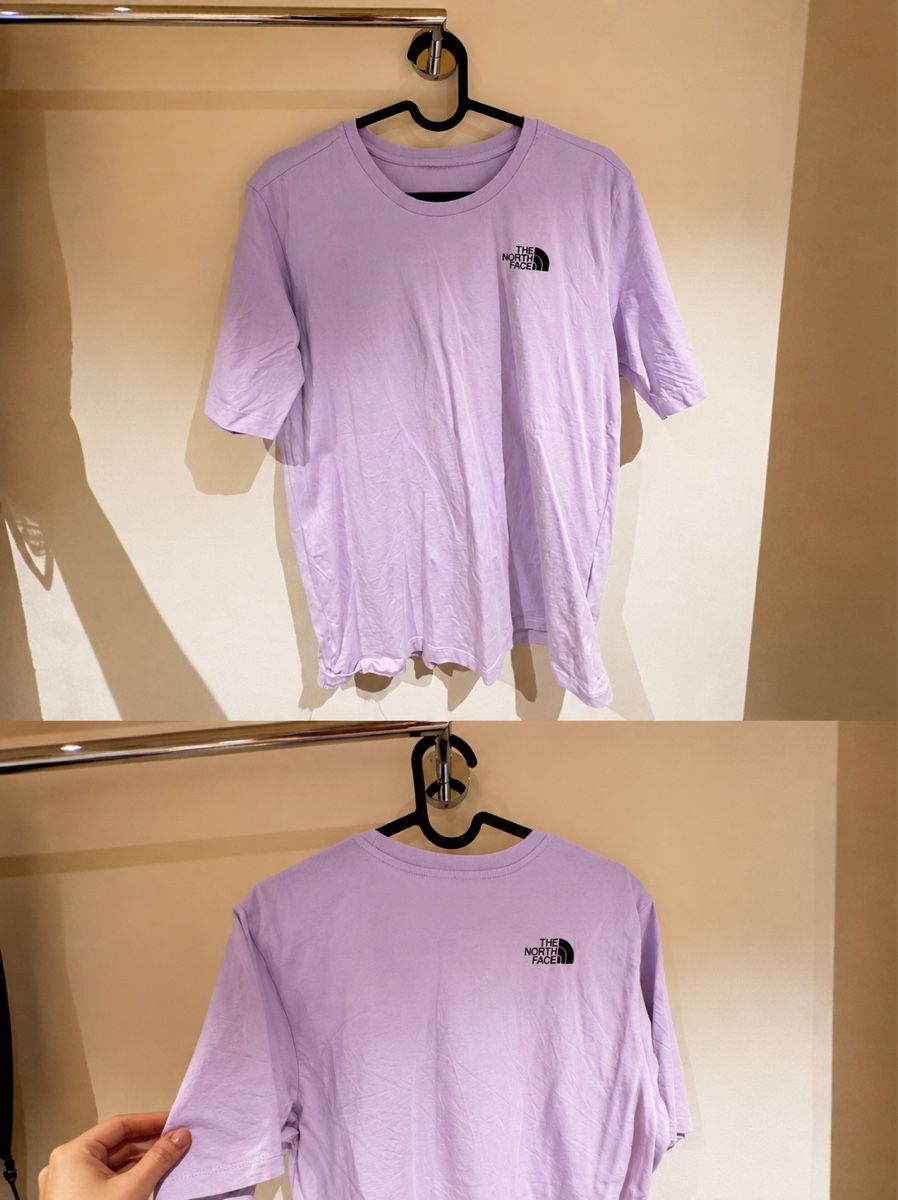 North Face T-shirt: Fliederfarbenes NorthFace Tshirt – Usato da Klosters venduto da jewelsy