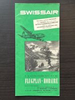 Swissair Flugplan 15. April 1951