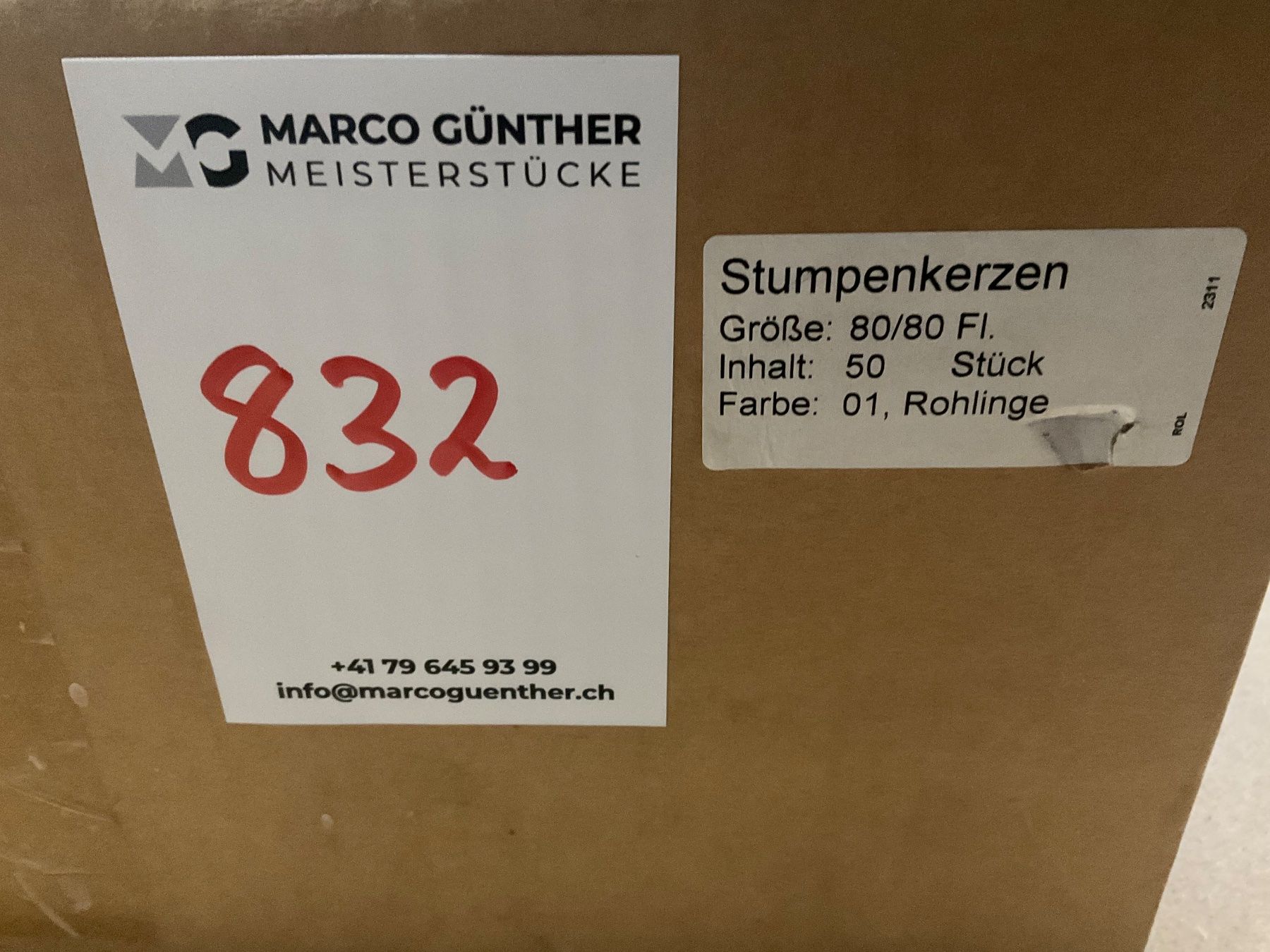Candele: 832 Posten Kerzen Rohlinge aus Liquidation – Nuovo (secondo la descrizione) da Derendingen venduto da Meisterstuecke 1