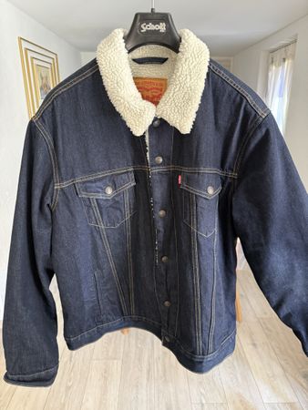 Veste en jean Levi's doublée sherpa taille XL