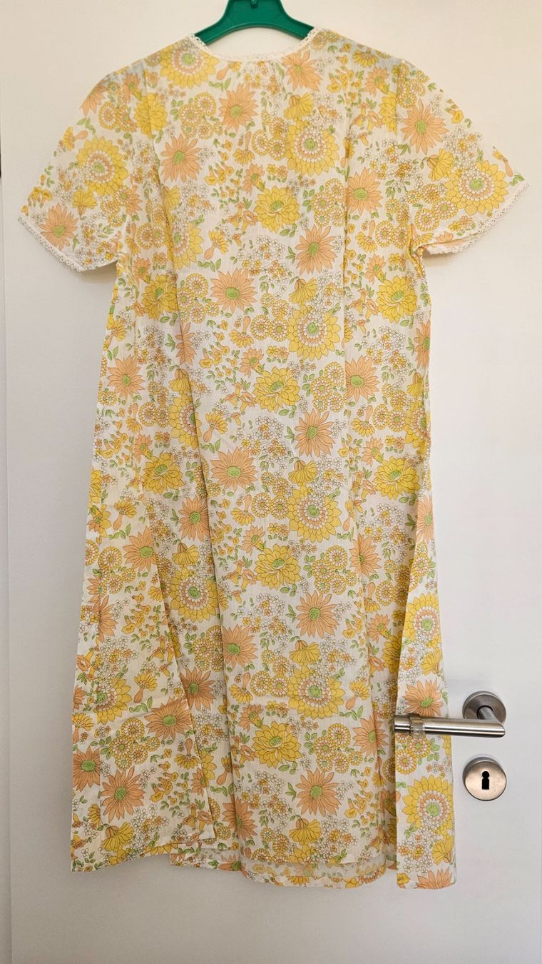 Negligees & Pigiami: Camicia da notte fiorata gialla misto cotone tg. M – Usato da Melano venduto da H-Sara 1