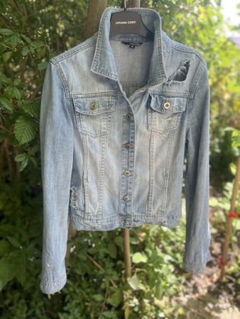 Tally Weijl Jeansjacke Gr. 38 – Crop / Destroyed Look