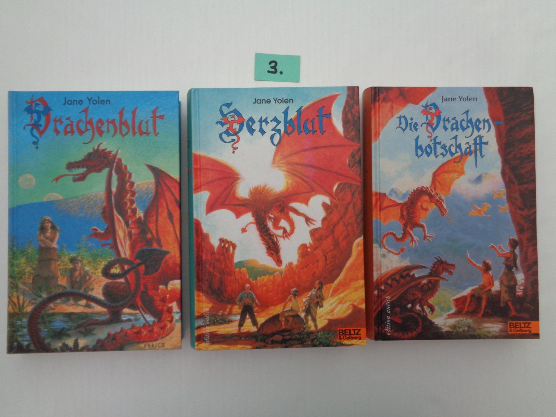 Bücher: 3 Bücher - Drachenblut - Herzblut - die Drachenbotschaft – Gebraucht aus Chur von Oregano1