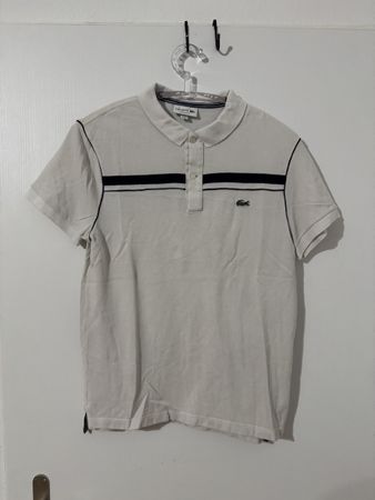 Lacoste Poloshirt weiss Grösse 4/M Herren oryginal