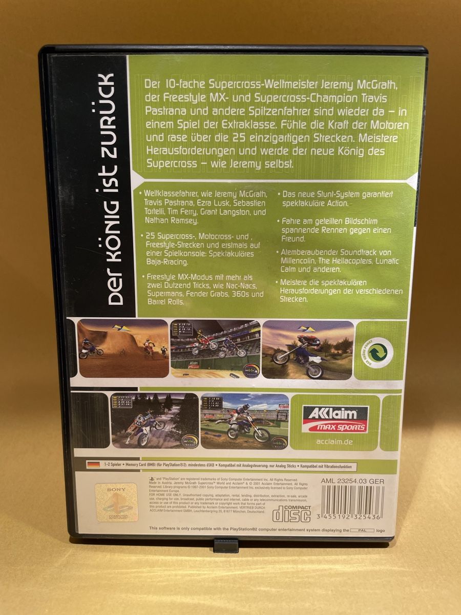Sony Giochi: Jeremy McGrath Supercross World - PS2 – Usato da Kreuzlingen venduto da ac_art 1