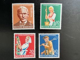 BRD 1958 Wohlfahrt Mi 297-300 komplette Serie postfrisch **