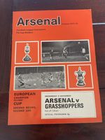 GC GCZ Grasshoppers Zürich Vintage Matchprogramm Arsenal