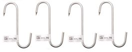 Universalhaken, Edelstahl, 120mm, 4-tlg.