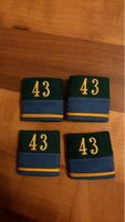 4 Abzeichen Schweizer Armee Nummer 43 neuwertig