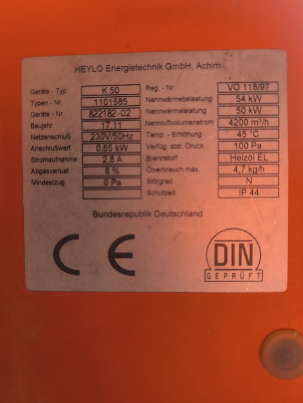 Heizgeräte: Warmluftofen Heylo – Gebraucht aus Ennetmoos von Chringel1960 2