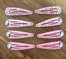 Kinder Haarspangen Hello Kitty 8 Stück, neu