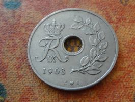 DANEMARK  25  Ore  1968