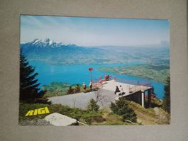 AK Blick vom Rigi Känzeli auf See Luzern und Pilatus