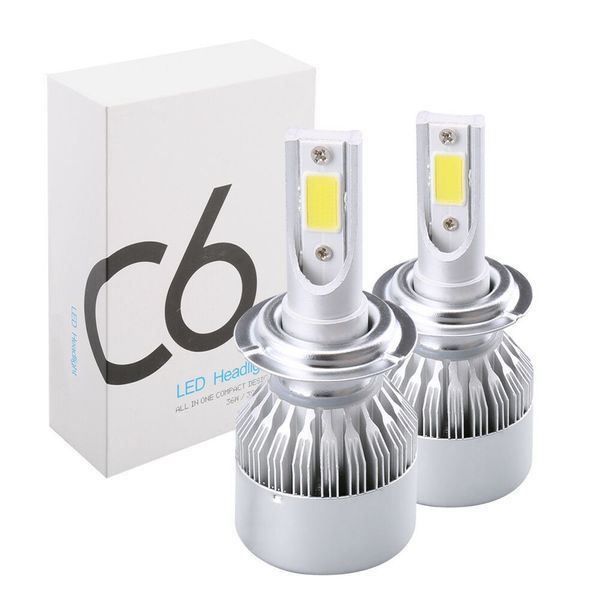 1 Paar H7 C6 LED Auto Scheinwerfer COB S 1
