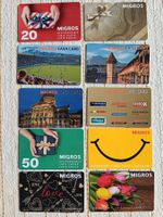 10 Migros Geschenk-Karten ( leer ) Qualität (ss) für Sammler