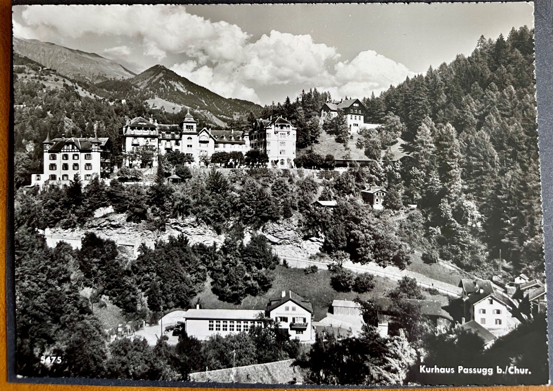 Cartoline postali: PASSUGG b. / CHUR - Kurhaus 1954 – Usato da Lutry venduto da Ediego