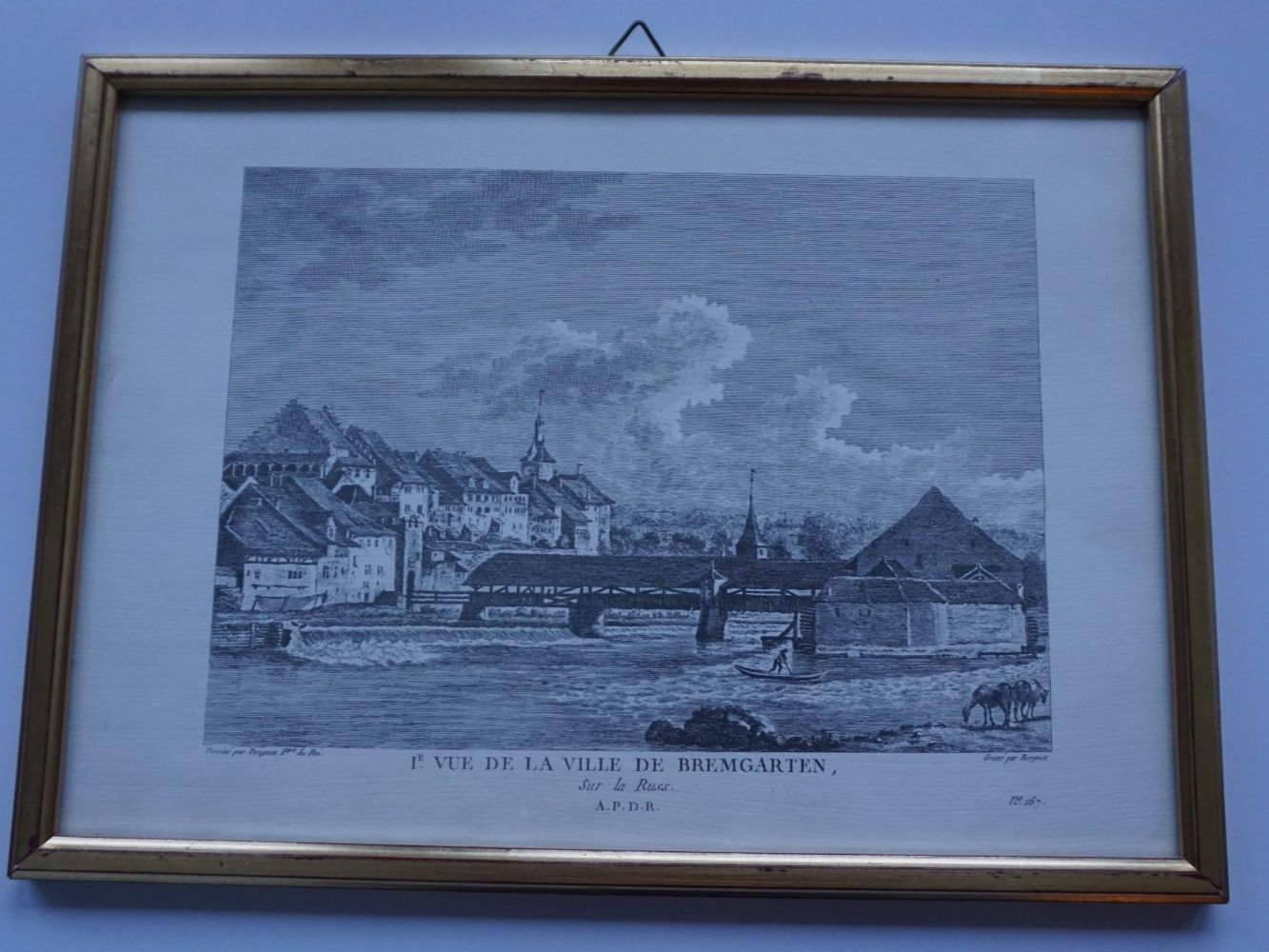 Foto & Immagini: Nach-Druck Kupferstich von Bremgarten – Usato da Giswil venduto da sowo60 3