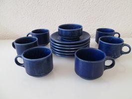 Kaffee Set Langenthal - Suisse  für 6 Personen"BLUE OCEAN"