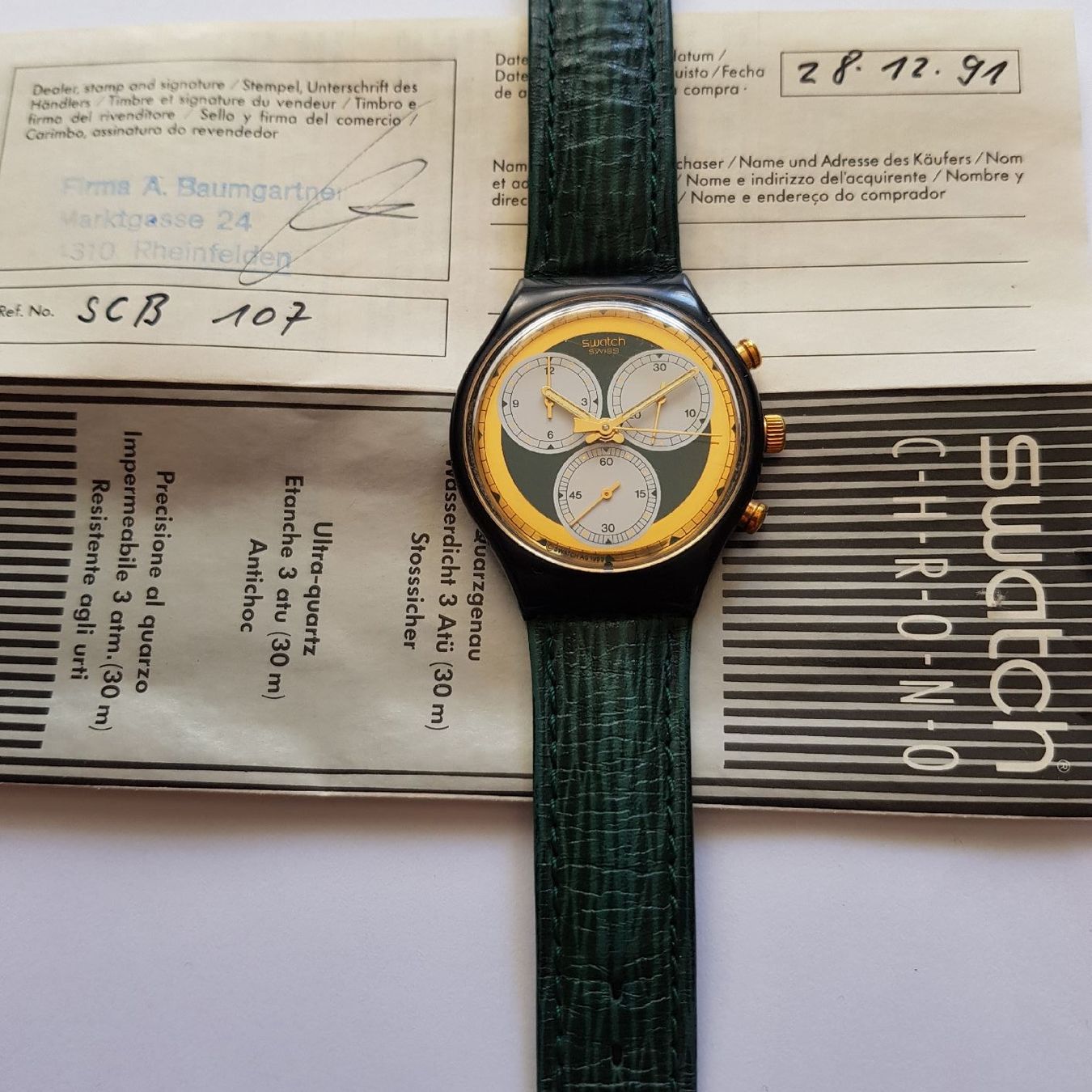 Swatch Orologi: Swatch Chrono Uhr Rollerball – Usato da Altstätten SG venduto da ana_7xf7 3