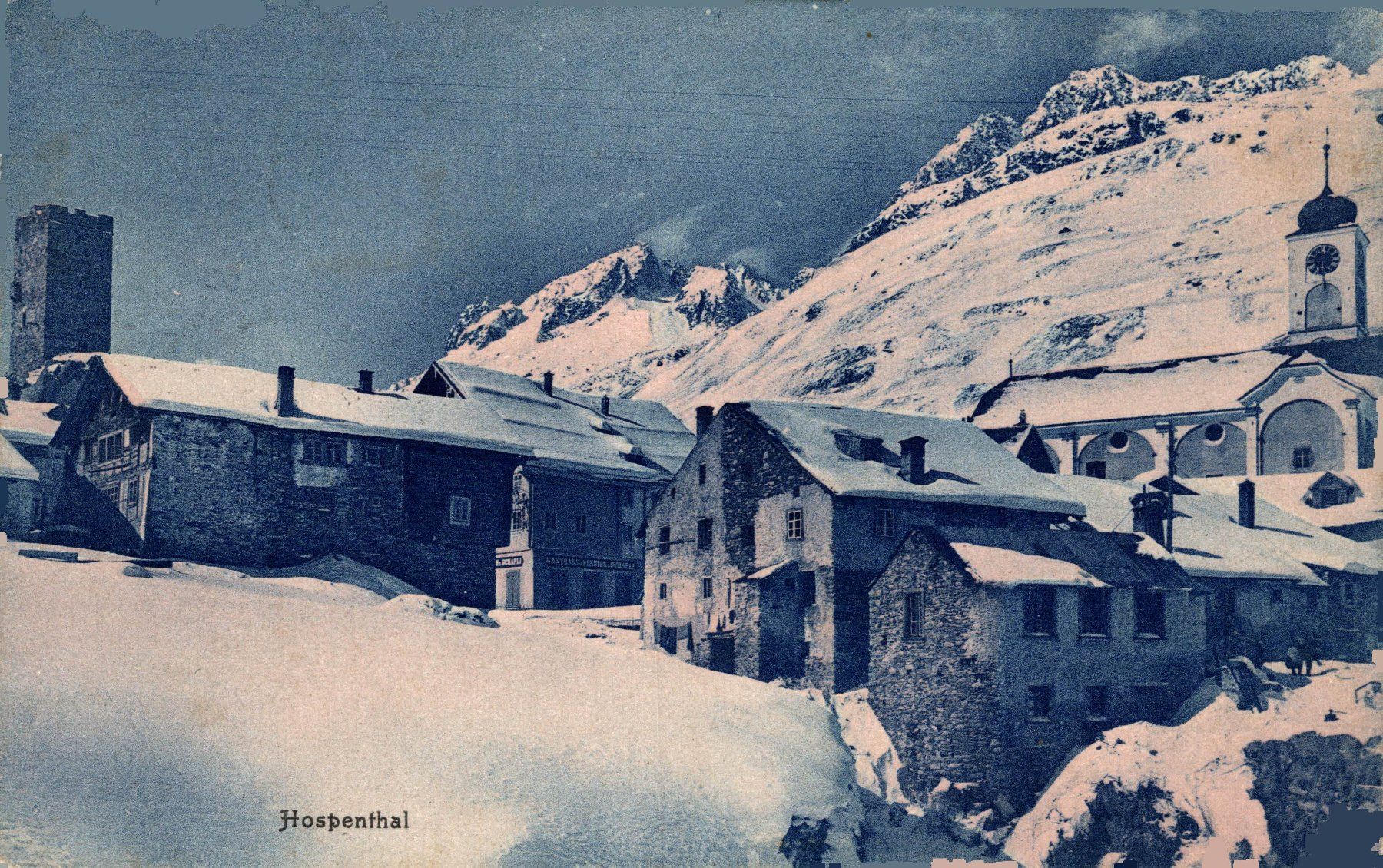 Cartoline postali: Hospenthal – Usato da Bronschhofen venduto da Astore