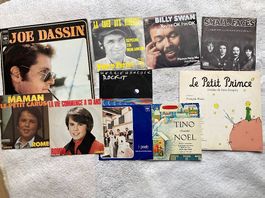Lot de disques vinyles : 2 33tours et 8 45tours