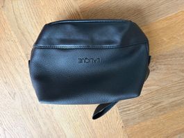 Necessaire Lalique schwarz Kunstleder