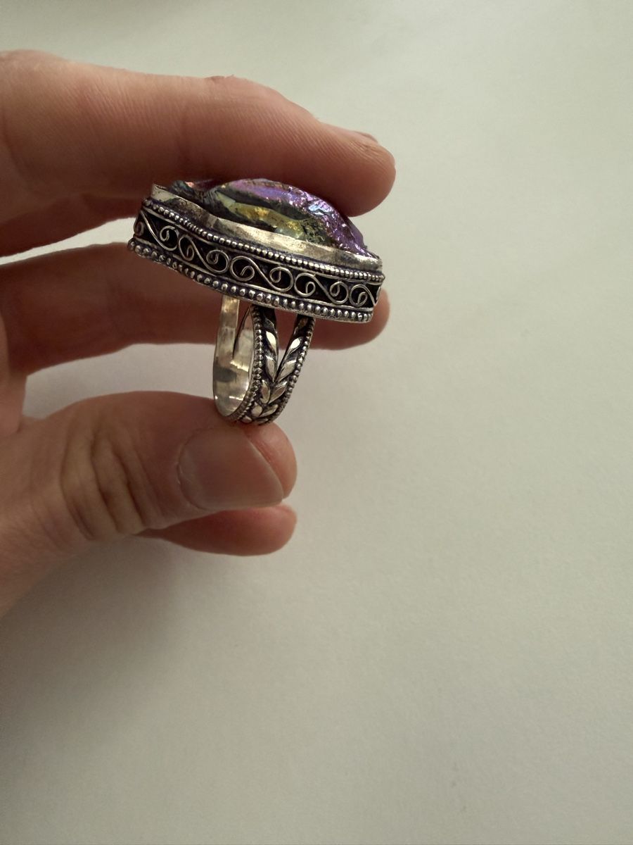 Ringe: Beautiful ring with multicoloured stone – Gebraucht aus Vevey von say_c25m 4