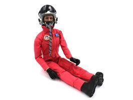 RC Pilotenfigur 1:6 - komplett mit Helm- rot