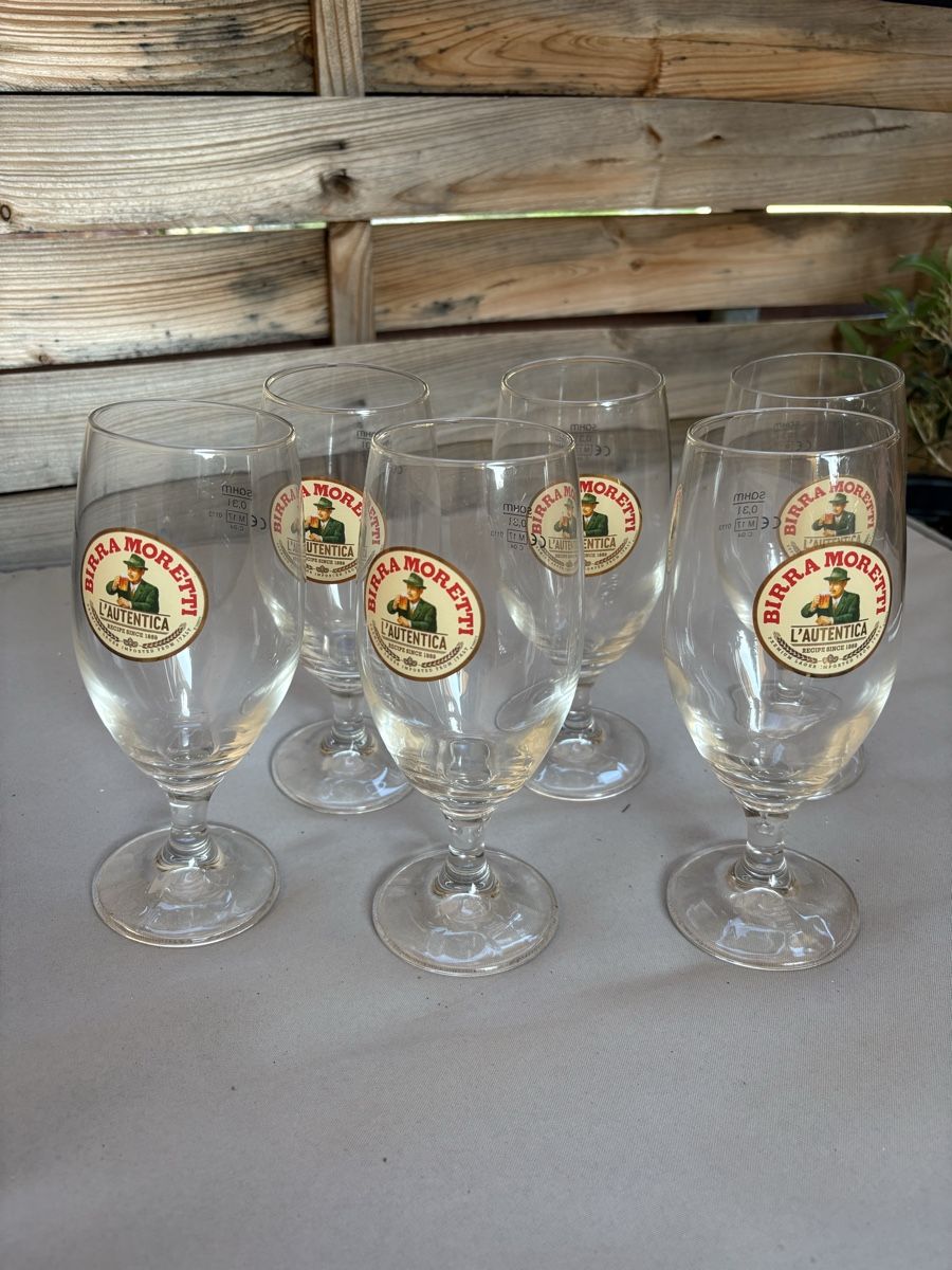 Verres: 6 Moretti Gläser – Neuf (Voir description) à Hochdorf par si981978