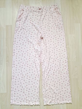 Damen Pyjamahose PRIMARK Gr. L Rosa geblümt