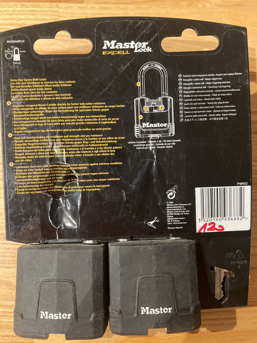 Schlösser: 2x Master Lock Vorhängeschloss neu OVP – Neu und originalverpackt aus Wettingen von Kawasaki987 1