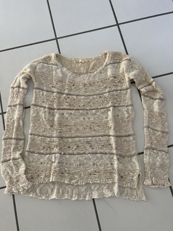 Kocca Strickpullover Beige Gr. S - Sommerlicher Look!