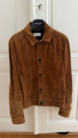 Veste en daim Saint Laurent
