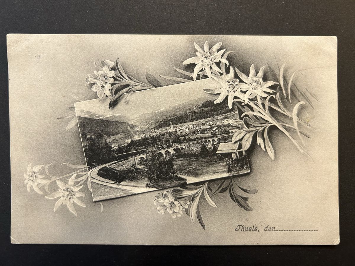 Cartoline postali: RhB bei Thusis – Usato da Fanas venduto da Alessio11