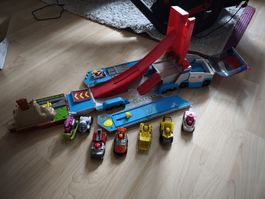 Paw Patrol Truck mit 7 Autos - guter Zustand!