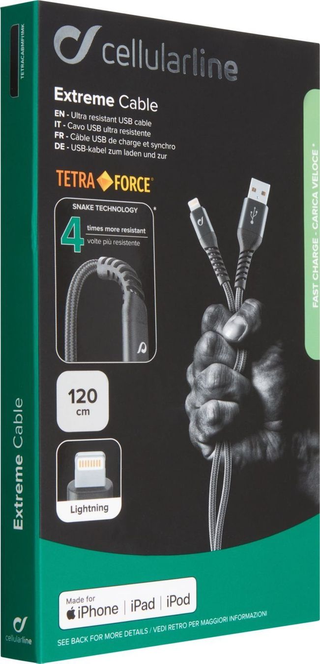 Cavi per trasmissione dati: Lighning Ladekabel extrem stark 120cm – Nuovo e nell'imballaggio originale da St.Gallen venduto da kaufdeinhandy 1