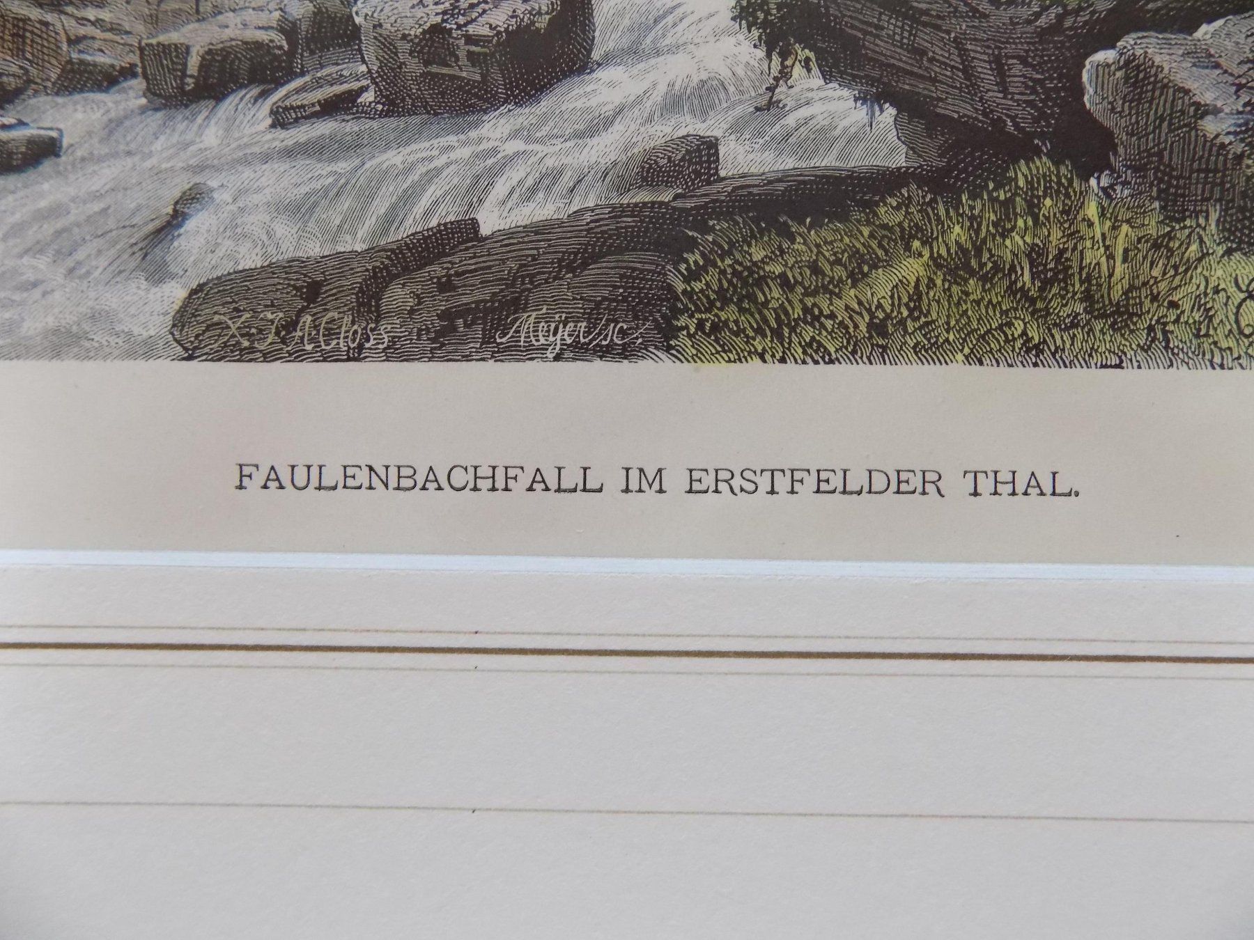 Gravures: Faulenbachfall Erstfeldertal Uri – D'occasion à Risch par Rischli15 2