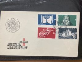 Schweiz 1948 Satz 100 J. Bundesfeier Zürich Automobilpost