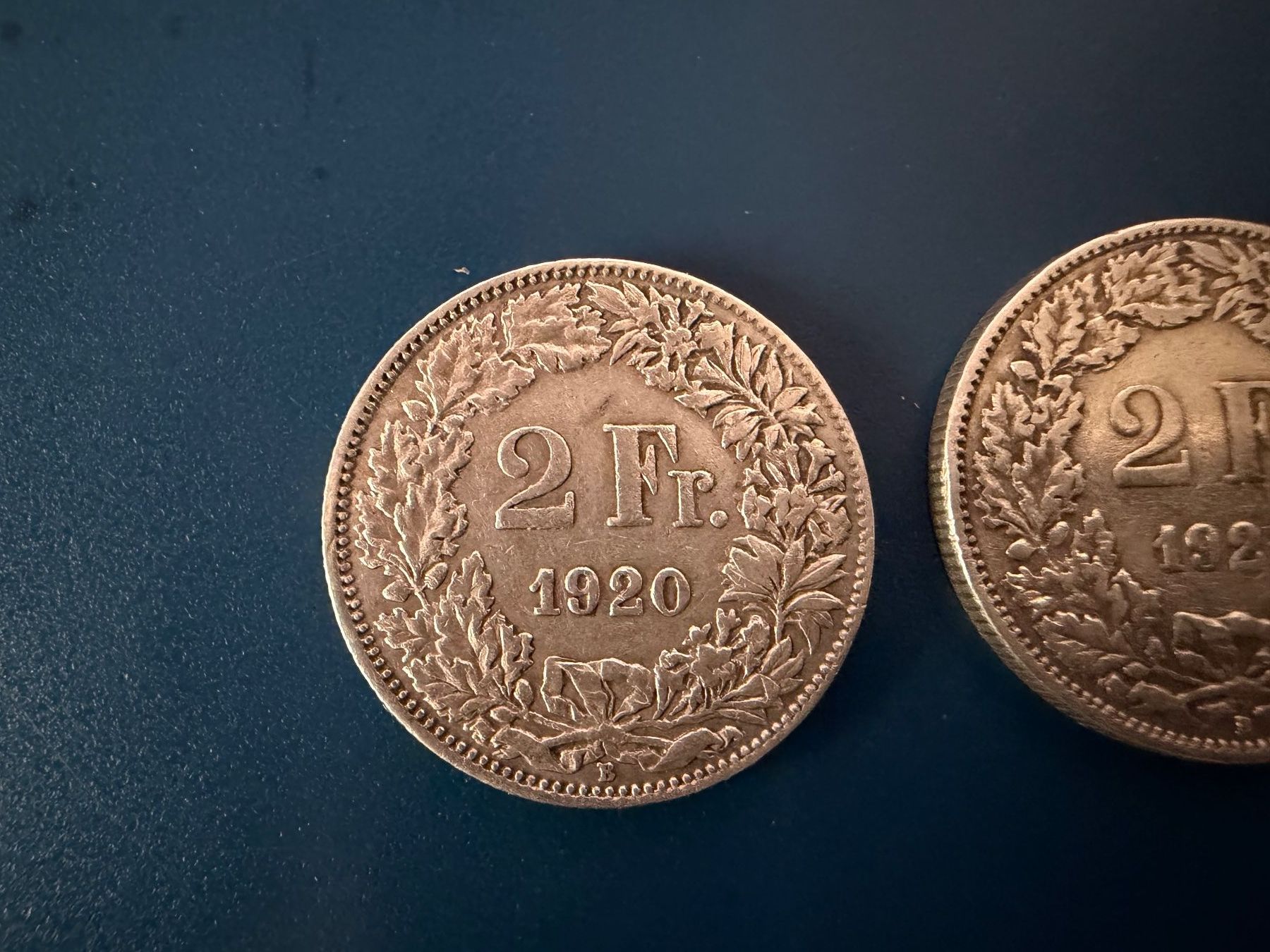 Tutti le monete: 2 Franken, 1920, 1921, 1922, Silber, – Usato da Oberhasli venduto da Sicurezza 5