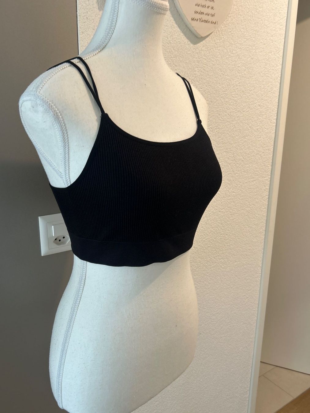 H&M Top: Bustier - Top schwarz Rippstrick von H&M Gr. S – Usato da Brunnen venduto da Nala2929 1
