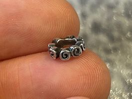 Pandora Charm Spacer mit Muster, 925er Silber ✨