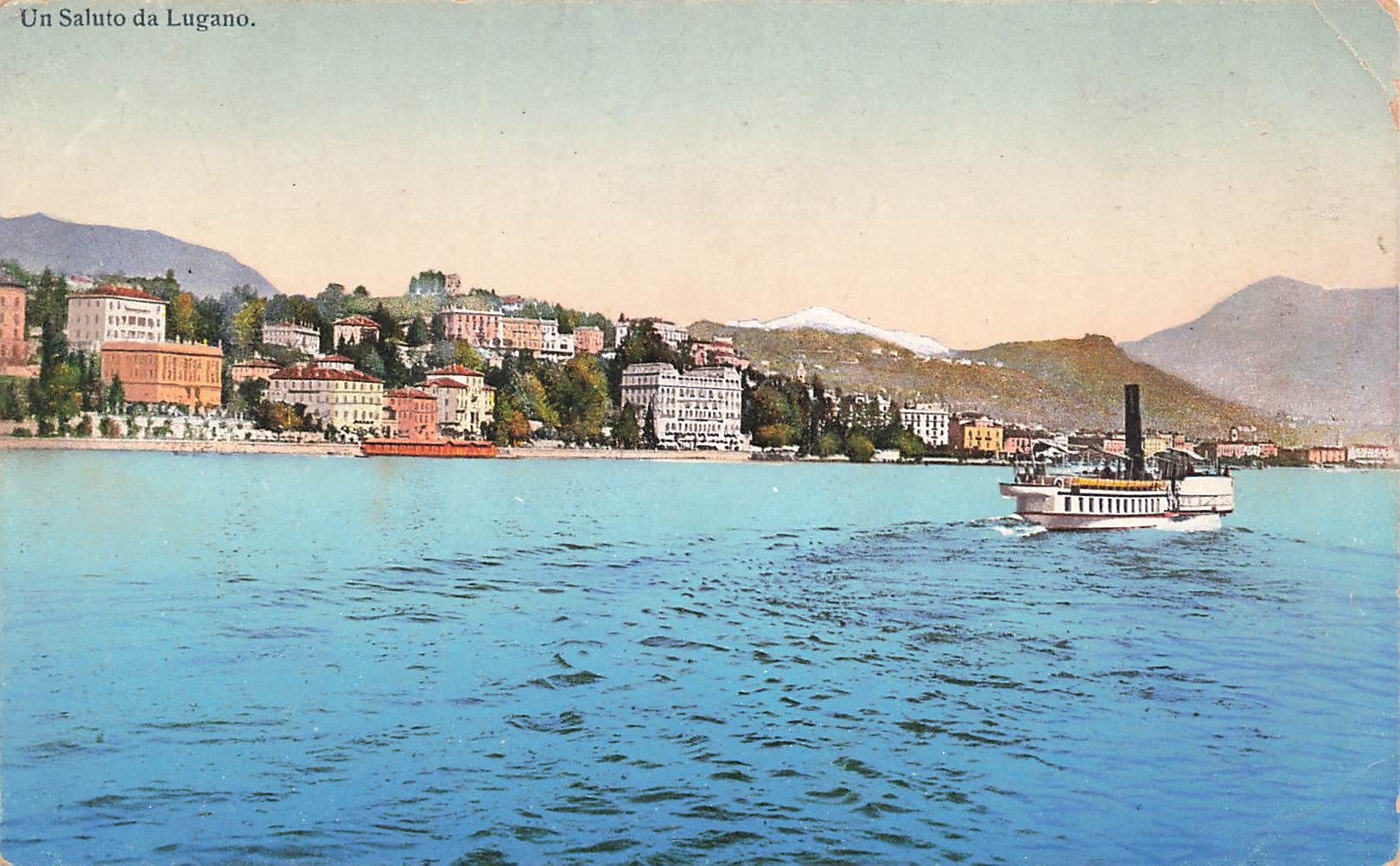 Cartoline postali: Lugano Battello Boot – Usato da Biasca venduto da Blenio71