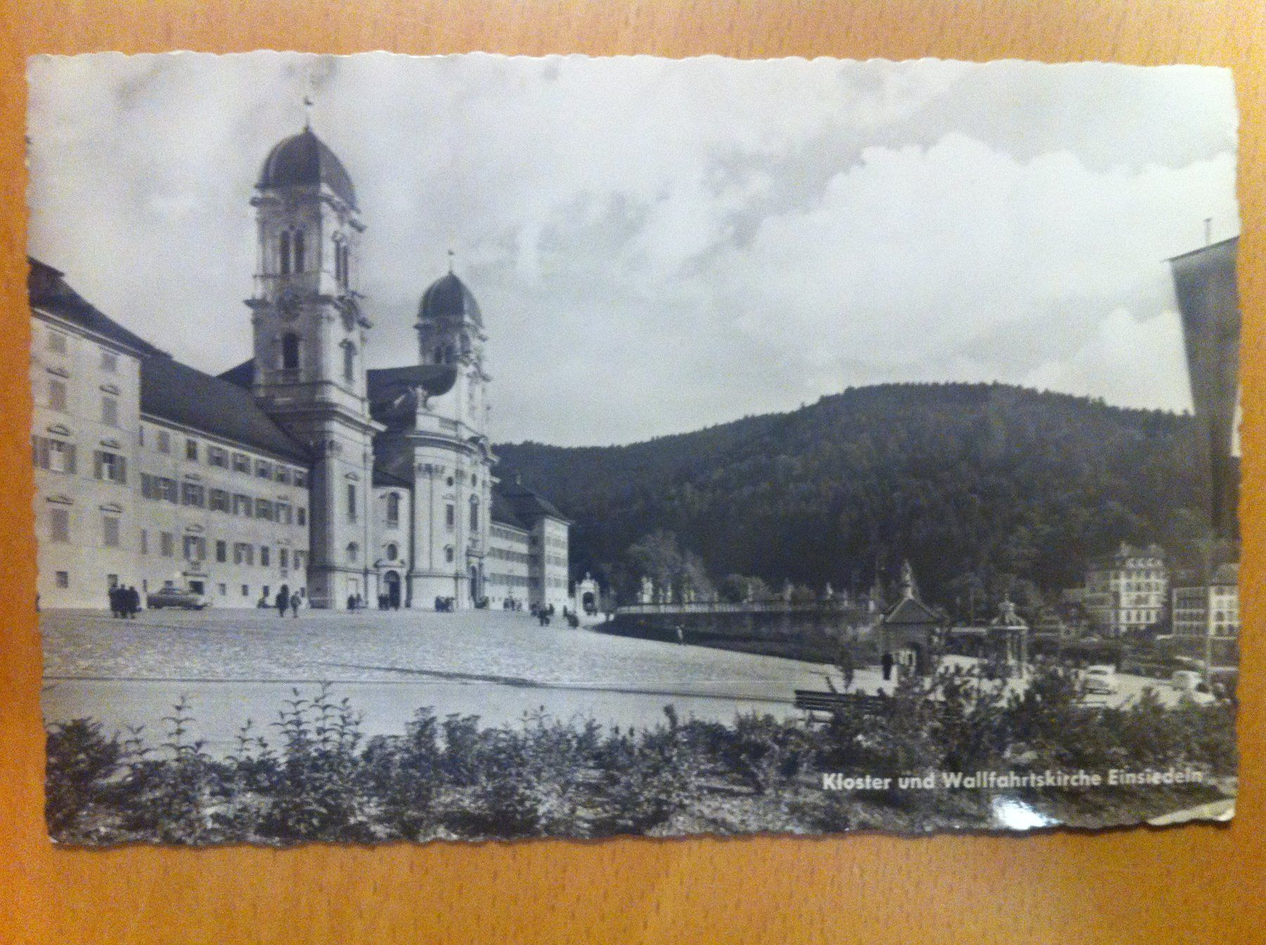 Cartoline postali: 3 Ansichtskarten Kloster Einsiedeln – Usato da Brunnen venduto da Artemis53 2